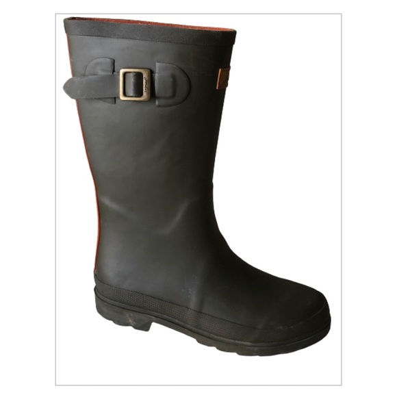 Joules Hunter Green Rain Boots Kids Size 8 - Picture 6 of 7